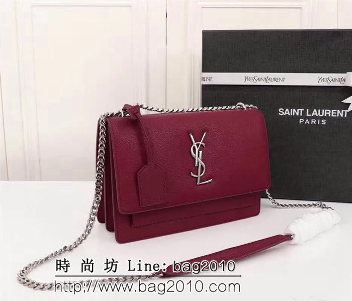 YSL聖羅蘭 爆款出擊 王子文同款原版牛皮SAINT LAURENT 前翻蓋手袋 可肩背斜挎 26606 YAS1106